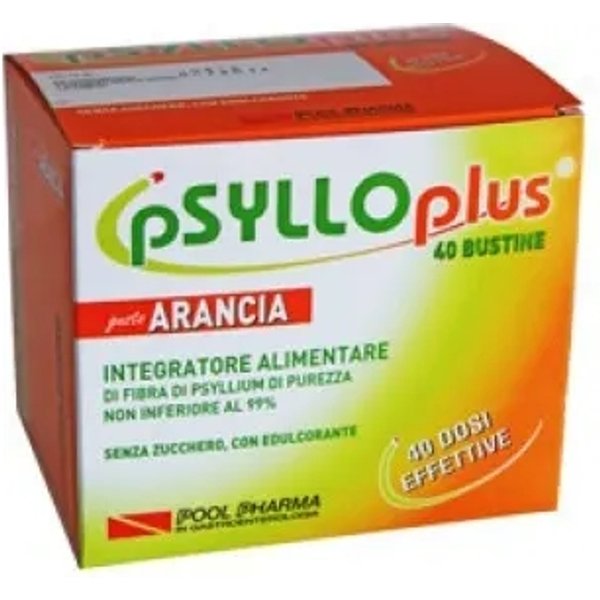 Psyllo Plus 40 Bustine Gusto Arancia - Integratore Per Il Transito Intestinale-image