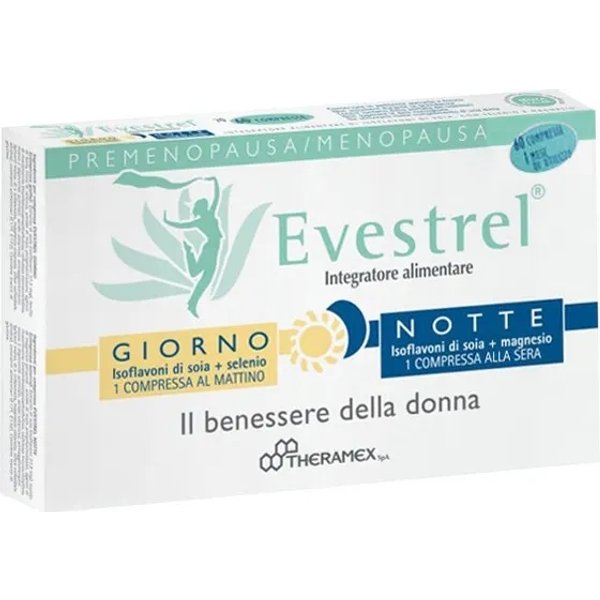 Evestrel Giorno E Notte 60 Compresse - Integratore Per I Disturbi Legati Alla Menopausa-image