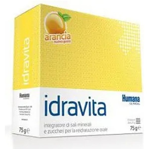 Humana Idravita 12 Bustine Gusto Arancia - Integratore Reidratante A Base Di Sali Minerali-image