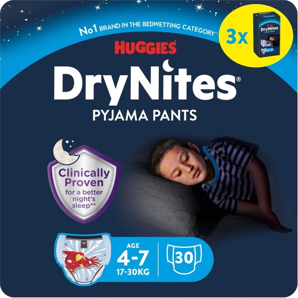 KIMBERLY-CLARK Huggies Pannolini Per Bambini Drynites Boy 17-30Kg Confezione Da 10 Pannolini-image