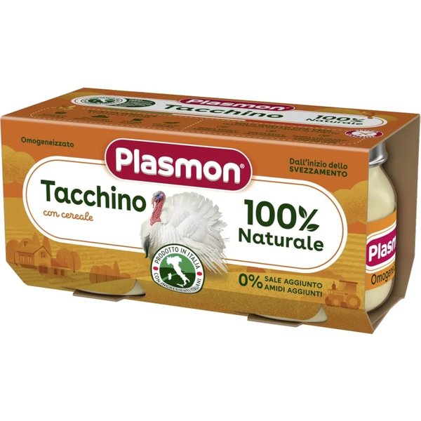 Heinz Italia Plasmon Omogeneizzato Tacchino 2 Vasetti Da 80 G-image