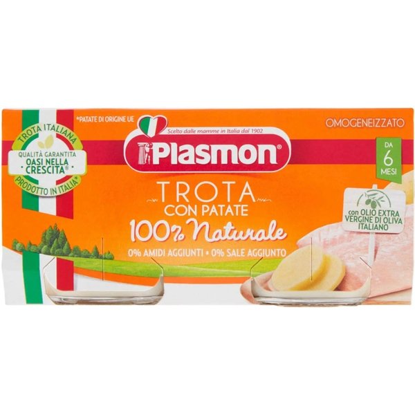 Heinz Italia Plasmon Omogeneizzato Trota Con Patate 2 X 80 G-image