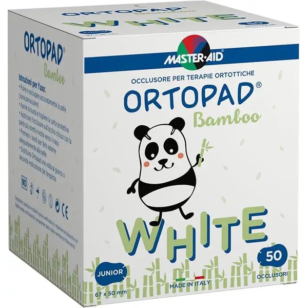 Ortopad Occlusore Autoadesivo Per Terapie Ortottiche Junior Bianco 50 garze-image