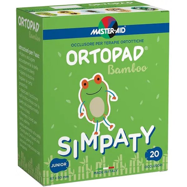 Ortopad Occlusore Autoadesivo Ortopad Simpaty Junior - 20 Cerotti Per Terapie Ortottiche-image