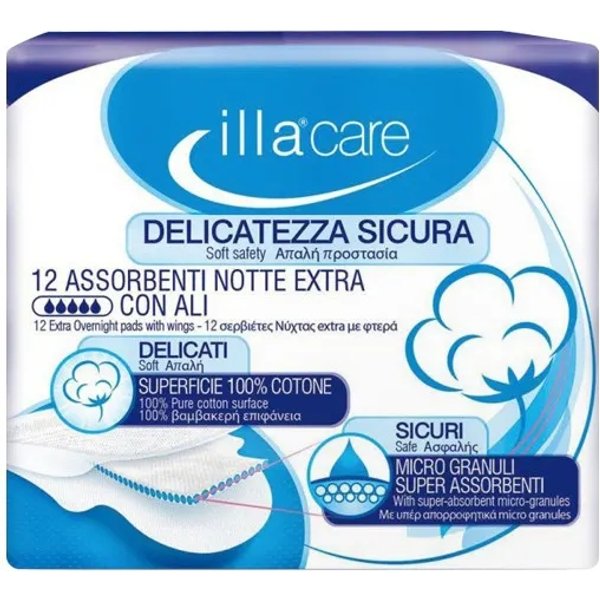 Illa Care assorbenti notte extra 12 pezzi-image
