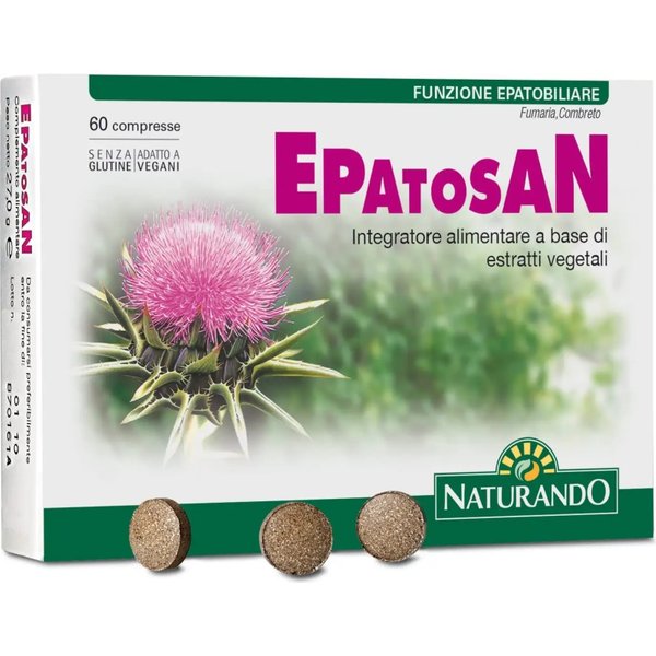Epatosan 60 compresse - integratore per la funzione epatobiliare ed il fegato-image