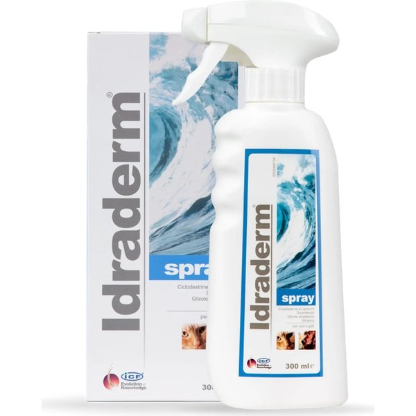 idraderm spray idratante per la secchezza cutanea indicato per cani e gatti-image