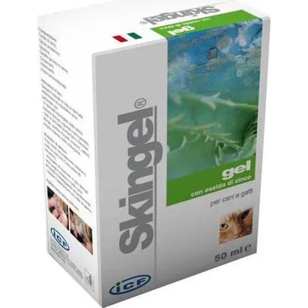 I.C.F. Skingel - Gel Con Ossido Di Zinco Cicatrizzante E Normalizzante Per Cani E Gatti 50 Ml-image
