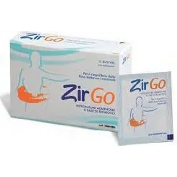 Zirgo 12 Bustine - Integratore Per L'equilibrio Della Flora Batterica Intestinale-image