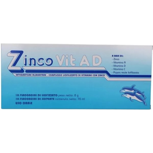 Zincovit Ad 10 Flaconcini - Integratore Liofilizzato Per Bambini-image