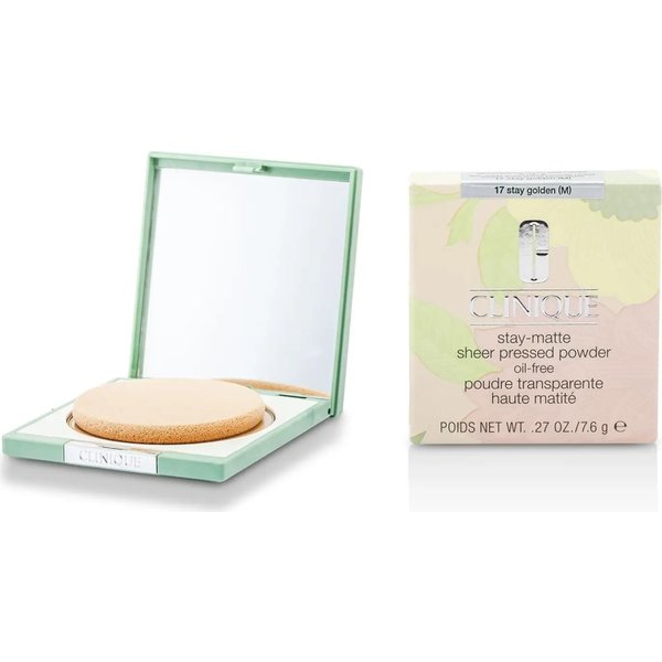 Clinique Stay-Matte Sheer Pressed Powder Oil-Free - Cipria Compatta N. 17 Stay Golden-image