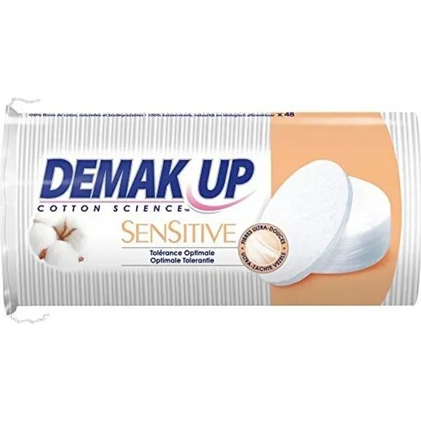 Demak Up Sensitive - 48 Dischetti Struccanti Di Cotone Ovali-image