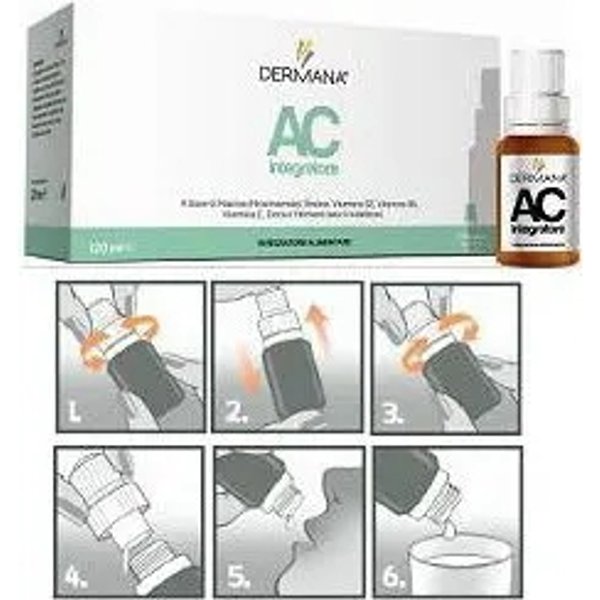 dermana ac 12 flaconcini - integratore utile per la pelle-image