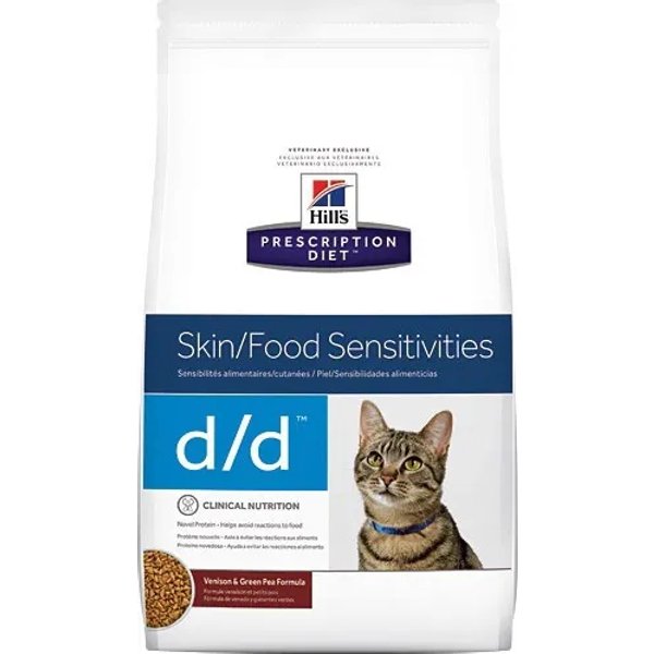 Hill's Prescription Diet D/D Skin Sensitive Feline Mangime Secco Kg. 1,5-image
