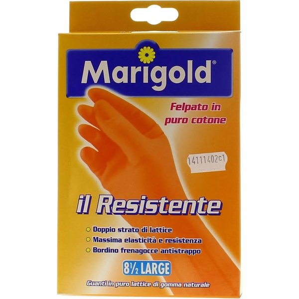 Marigold Guanti Resistenti In Lattice Felpati In Cotone Per Uso Domestico Taglia Large-image