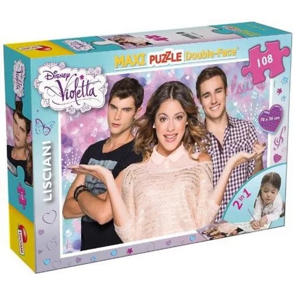 Lisciani Maxi Puzzle Double Face 108 Pezzi Violetta 43552-image