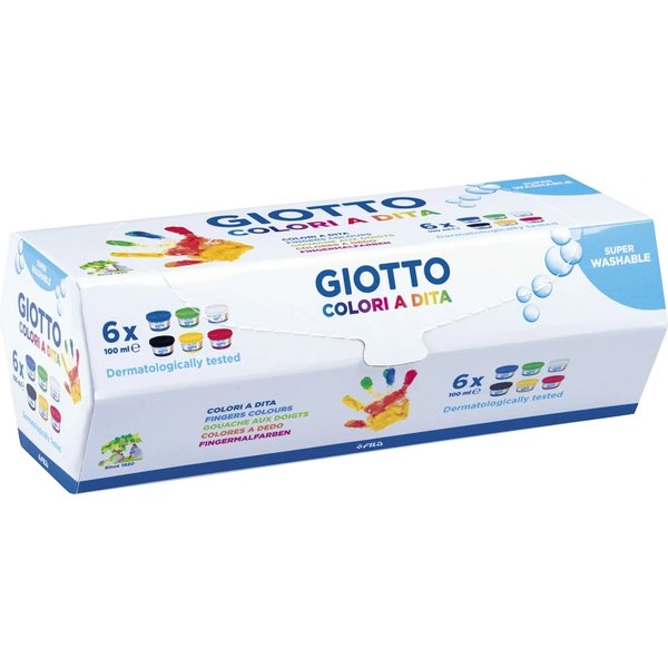 Giotto Dita Confezione 6 Colori Da 100 Ml-image