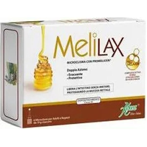 Aboca Melilax Adulti - Dispositivo Medico Per Il Trattamento Della Stipsi 6 Microclismi-image