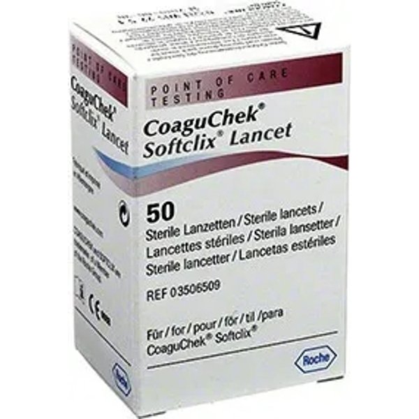 Roche Coaguchek Softclix - 50 Lancette Pungidito-image