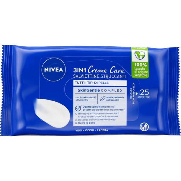 Nivea Creme Care - 25 Salviettine Struccanti Viso-image