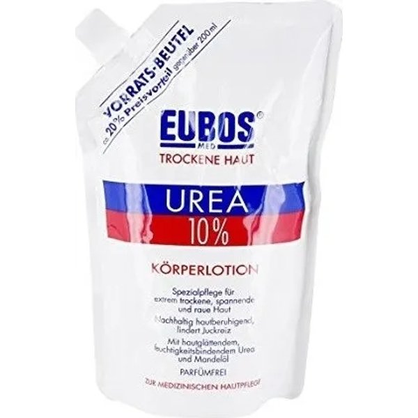 Eubos Urea 10% - Emulsione Corpo Emolliente Per Pelli Secche Ricarica 400 Ml-image