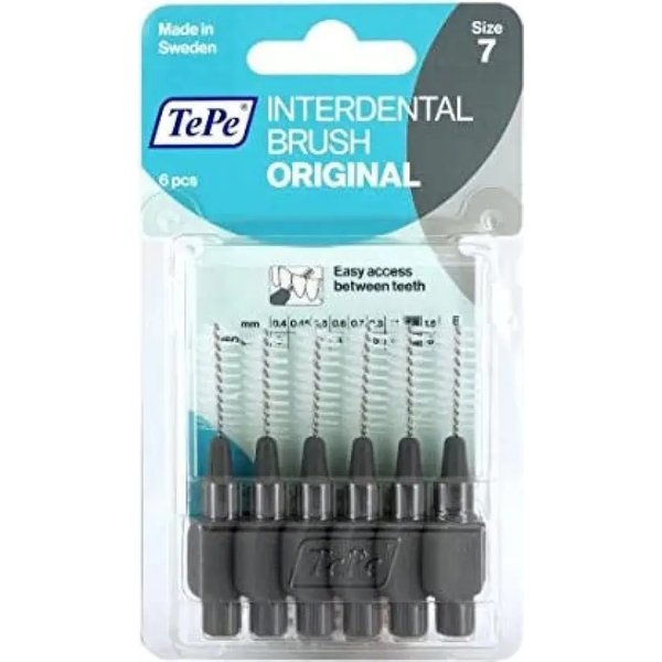 Tepe Scovolino Interdentale 1,3 Mm 1 Confezione Da 6 Colore Grigio-image