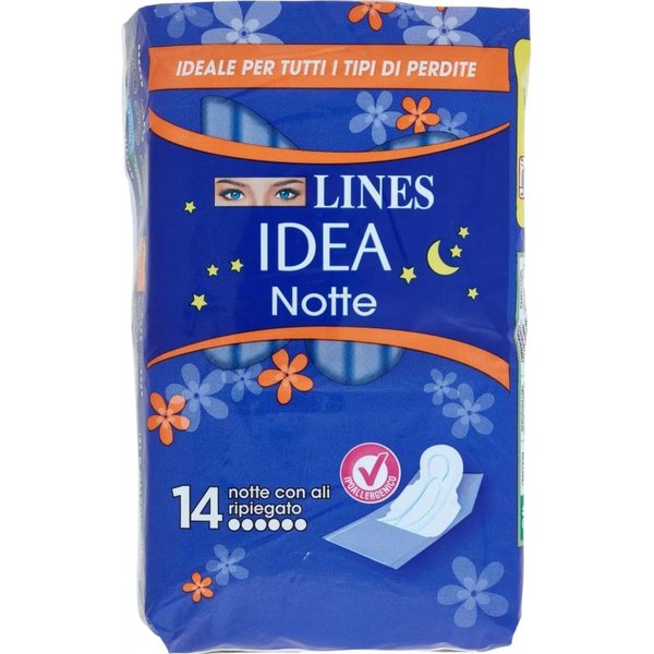 idea notte con ali extralungo 14 assorbenti ripiegati-image
