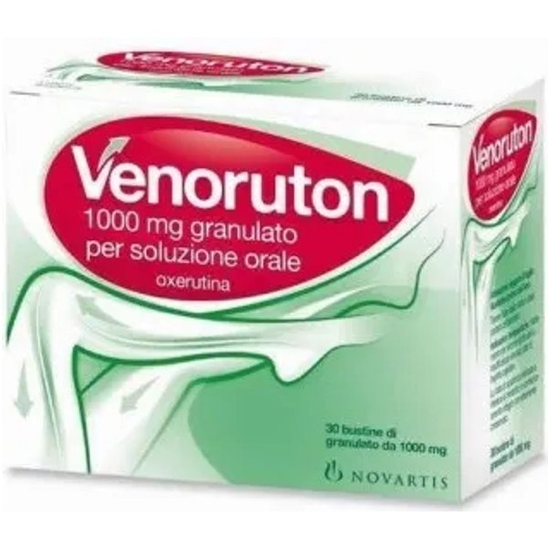 Venoruton 1 Gr - Trattamento Per Insufficienza Venosa E Fragilità Capillare 30 Bustine-image