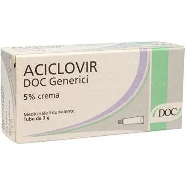 Aciclovir 5% - crema per il trattamento dell'herpes labiale 3 g-image
