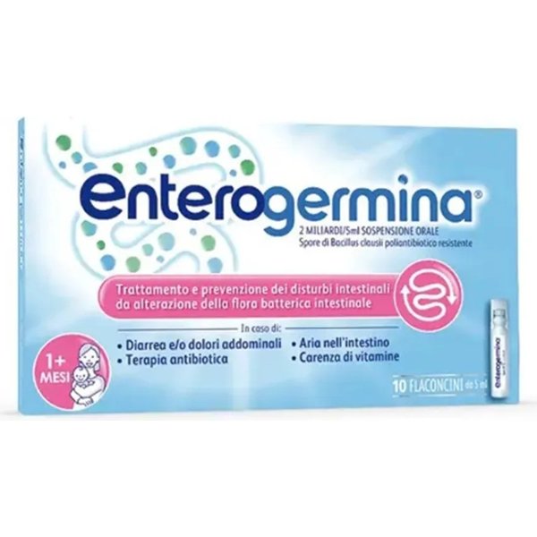 Enterogermina 2 Miliardi - Fermenti Lattici Sospensione Orale 10 Flaconcini Da 5 Ml-image