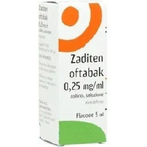 Zaditen Oftabak 0,25 Mg/Ml Ketotifene - Collirio Antiallergico 5 Ml-image