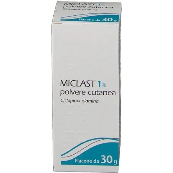 Miclast 1% Polvere Cutanea - trattamento di micosi e funghi 30 g-image