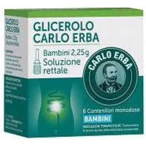 Glicerolo Bambini 2,25 g - contro la stitichezza soluzione rettale 6 flaconi monodose-image