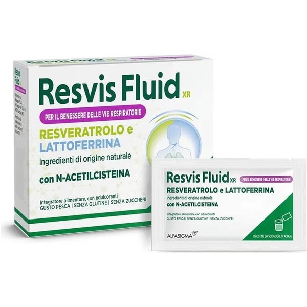 Resvis Fluid Xr 12 Bustine - Integratore Ad Azione Fluidificante-image