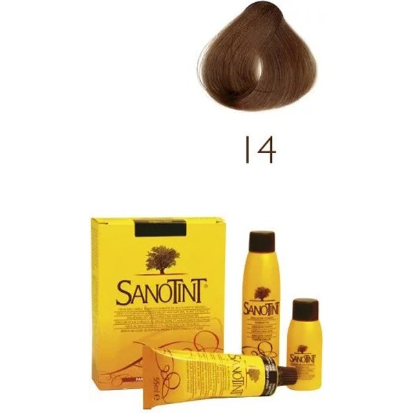 Sanotint Tinta Per Capelli Permanente Senza Ammoniaca N. 14 Biondo Scuro 125 Ml-image