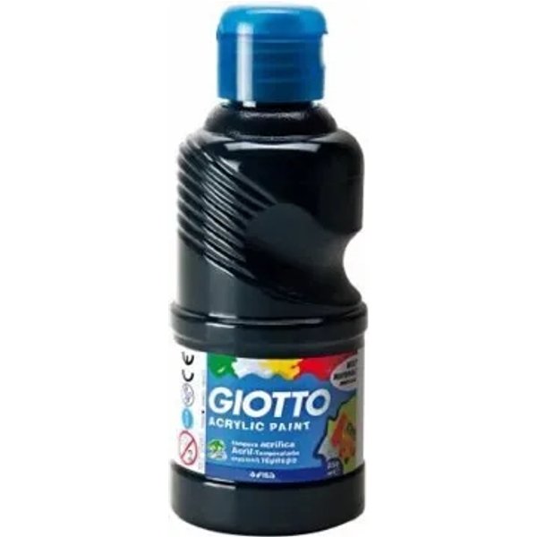 Giotto Tempera Pronta Colore Nero Flacone 500 Ml-image