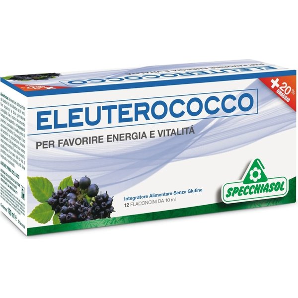 Specchiasol Eleuterococco 12 Flaconcini Da 10 Ml - Integratore Energetico-image