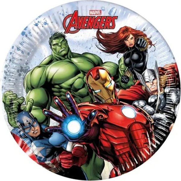 Procos Piatto Piccolo Avengers Confezione 8 Piatti-image