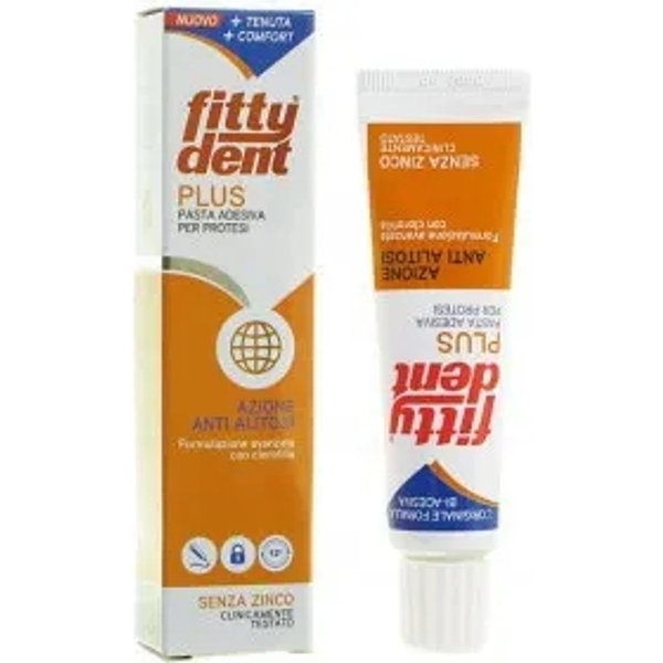 Fittydent Plus Adesivo - Pasta Adesiva Per Protesi Senza Zinco 40 G-image