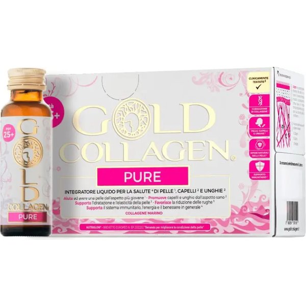 Pure Gold Collagen - integratore alimentare a base di collagene 10 flaconcini da 50 ml-image