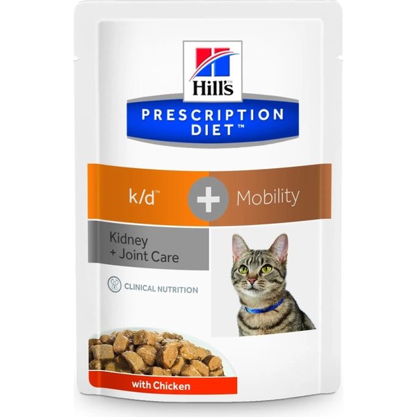 Hill's Prescription Diet K/D + Mobility Cibo Umido Per Gatti 12 Bustine Da 85G-image
