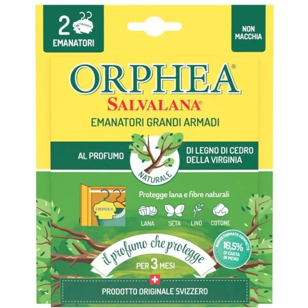 Orphea Salvalana Emanatore Per Grandi Armadi 2 Pezzi Al Profumo Di Legni Pregiati-image