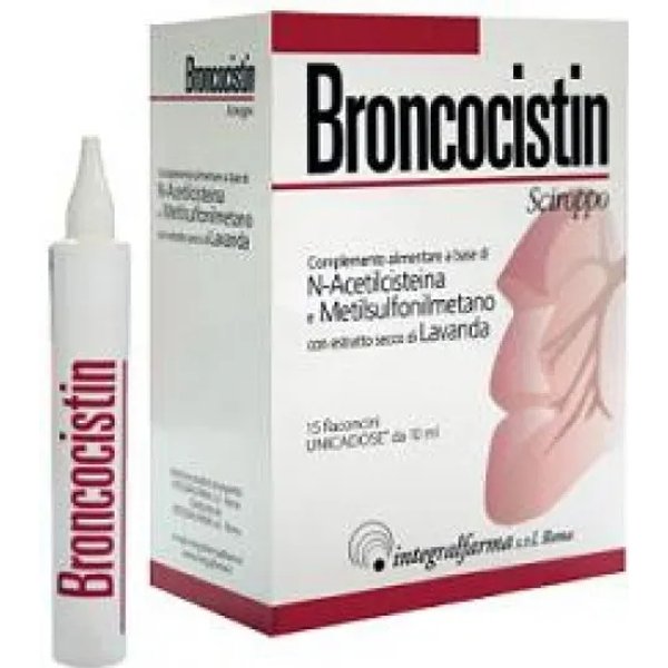 Broncocistin Integratore Alimentare ad attività Mucolitica e Balsamica 15 flaconcini-image