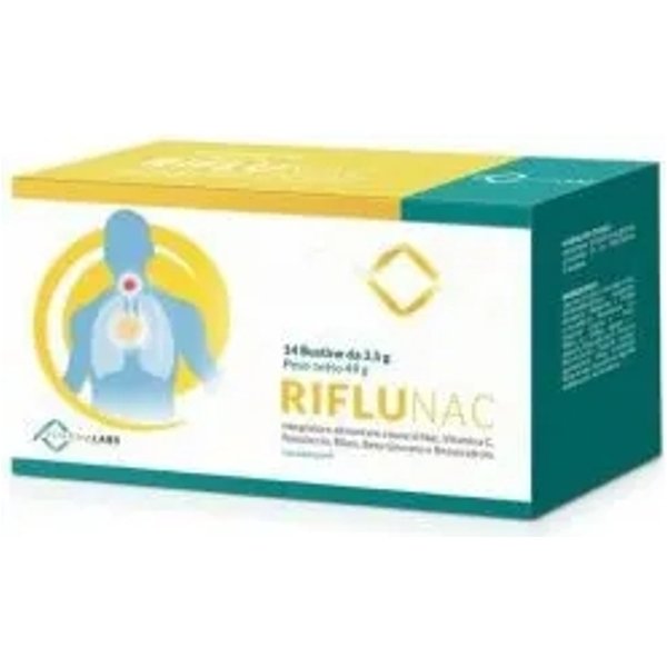 Riflunac 14 Bustine - Integratore Per Il Benessere Delle Vie Respiratorie-image