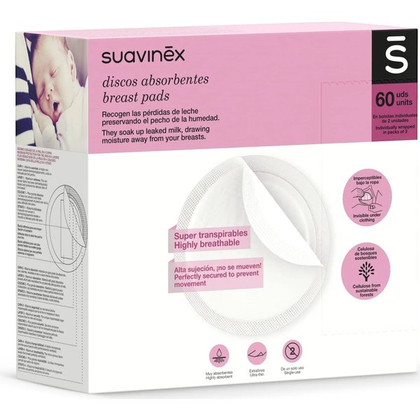 Suavinex Coppette Assorbilatte - Confezione Da 60 Coppette-image