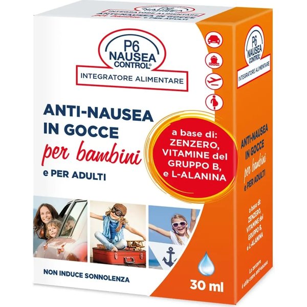 P6 Nausea Control 30 Ml - Gocce Antinausea Per Bambini E Adulti-image