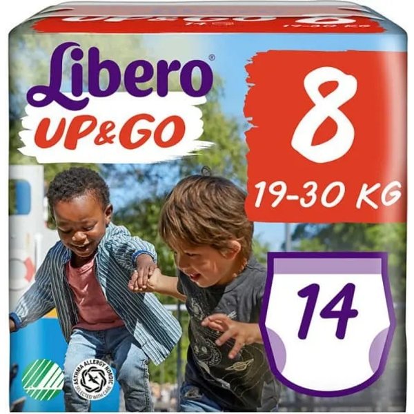 Up&Go taglia 8 19-30 kg - 14 pannolini Assorbenti-image
