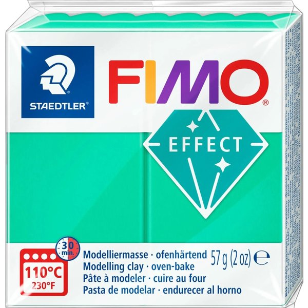 Staedtler Fimo Effect Pasta Da Modellare 504 Verde Traslucido 56G-image