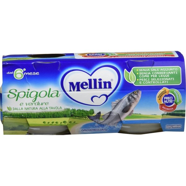 Mellin Omogeneizzato Spigola E Verdure 160 G-image