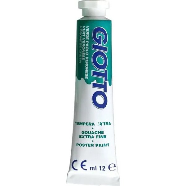 Giotto Tempera Extra Fine 6 Tubetti Da 12 Ml Verde Veronese-image